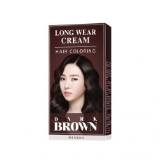 MISSHA Long Wear Cream Hair Coloring Dark Brown - Dlouhotrvající barva na vlasy (M9892)